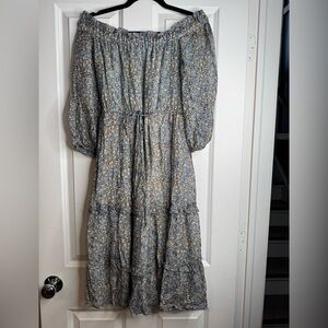 Antropologie - Floral Off-the-Shoulder Dress - Size: 0